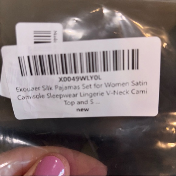 Satin Tank Top and Shorts PJ Set in NWT Light Green - Picture 10 of 10